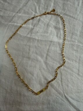 Gold Link Necklace with ‘Noah’ Name Plate